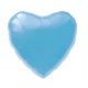 Сердце голубой металлик 80 см.